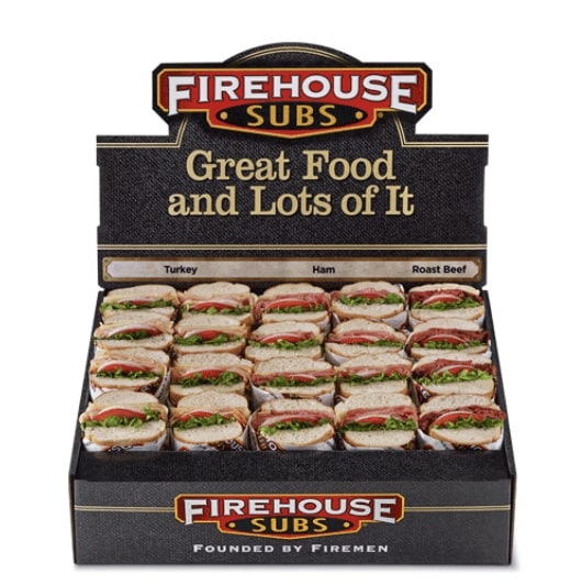 Standard platter single meat subs